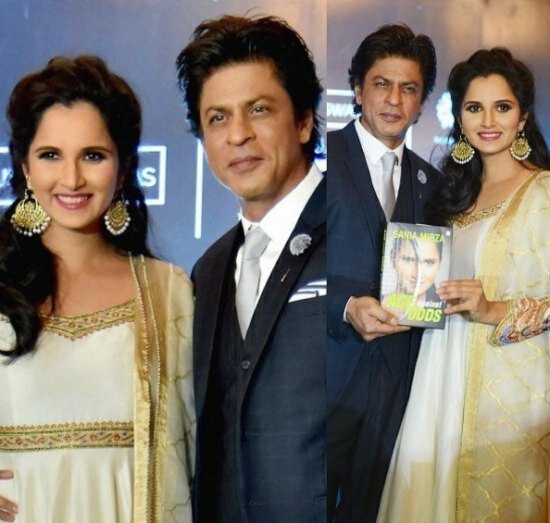 Shah Rukh Khan launches Sania Mirza’s book “Ace Against Odds” Sania Mirza book launch event graced by Bollywood Baadshah Shah Rukh Khan